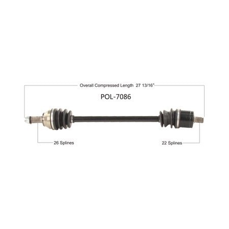 Wide Open OE Replacement CV Axle POL Fr L/R RANGER XP 900/1000 HIGH LIFTER 16-18 POL-7086